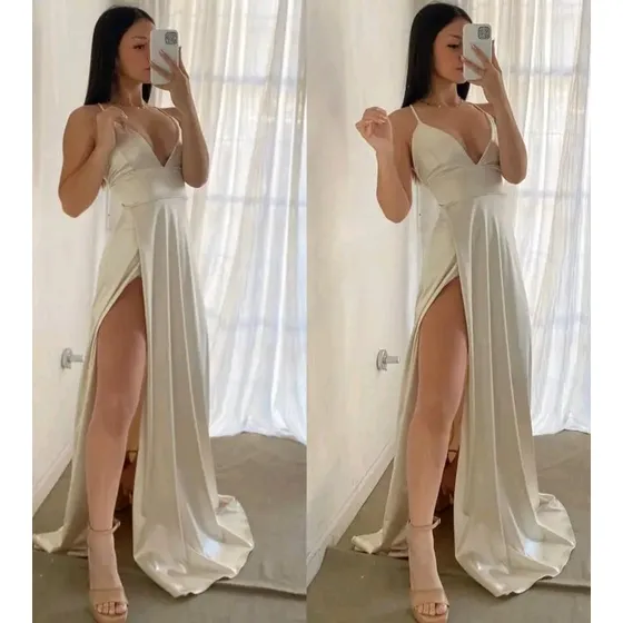 Vestidos Satinados Largos Para Fiestas En Variedad De Tallas