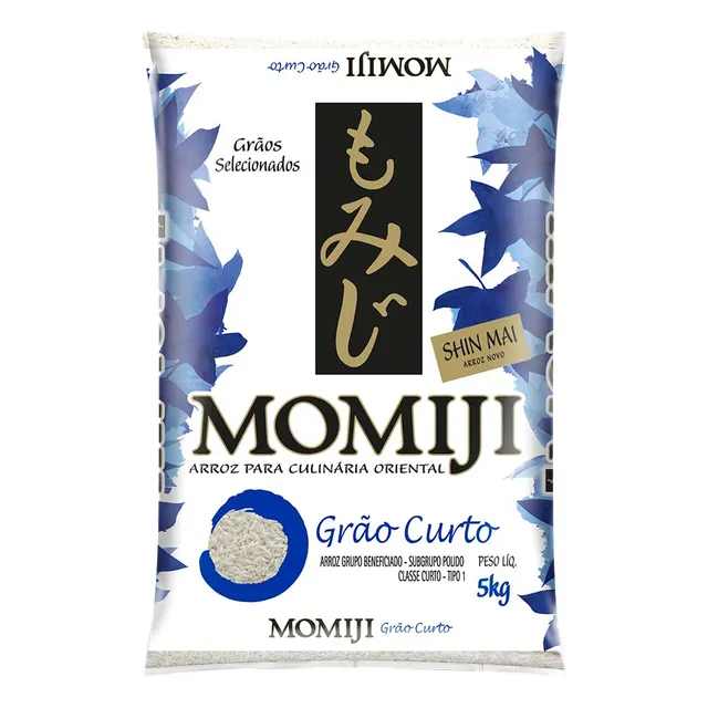 Arroz Oriental Tipo 1 Grão Curto 5kg Momiji