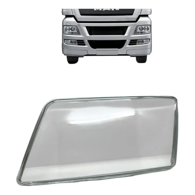 Lente Farol Principal Man Tgx Meteor Lado Esquerdo