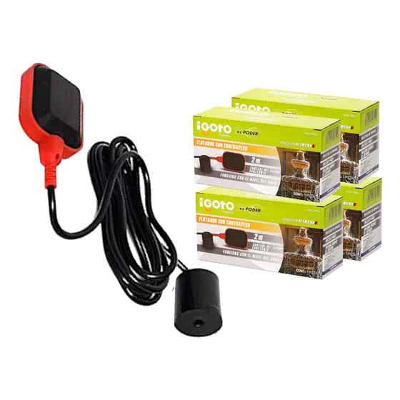Flotador Electrico De Tinaco 2mt Control De Nivel 16amp 4 Pz