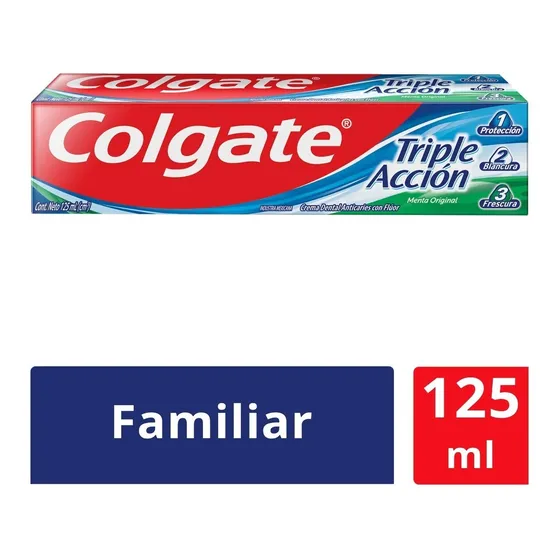 Pasta Dental Colgate Triple Acción Menta Original 125 Ml