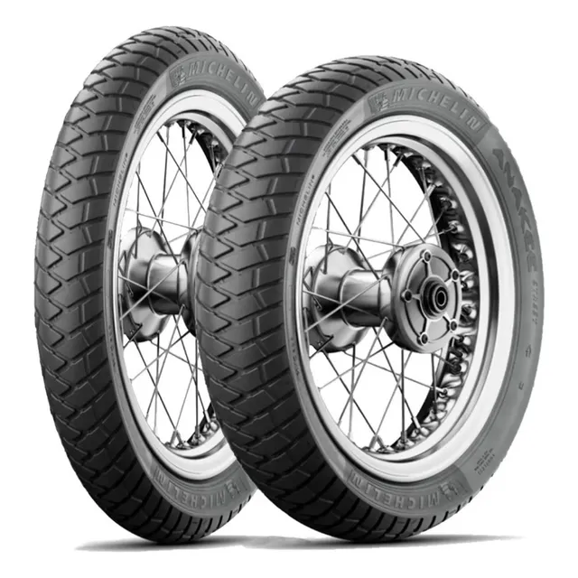 Par Pneu Xre300 90/90-21 + 120/80-18 Michelin Anakee Street