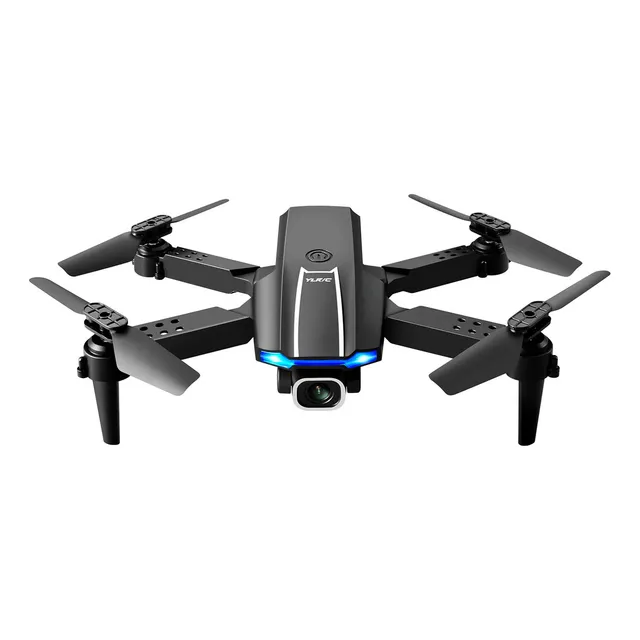 Drone Cuadricoptero Control Remoto Wifi Camara Helicoptero Color Negro