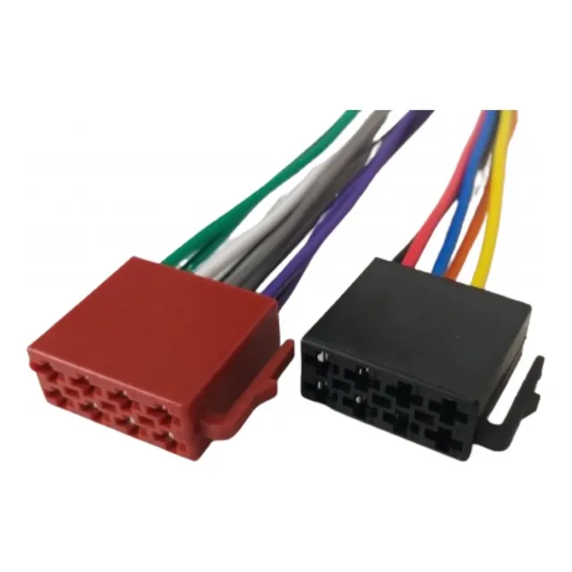 Chicote Iso Conector Plug Fêmea Universal 16 Vias Som Radio