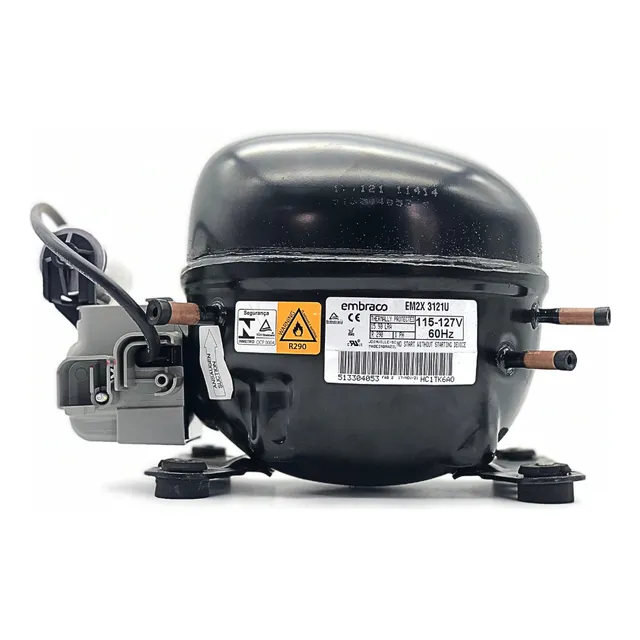 Motor Compressor 1/3 Hp Em2x3121u Embraco Gás R290 110v