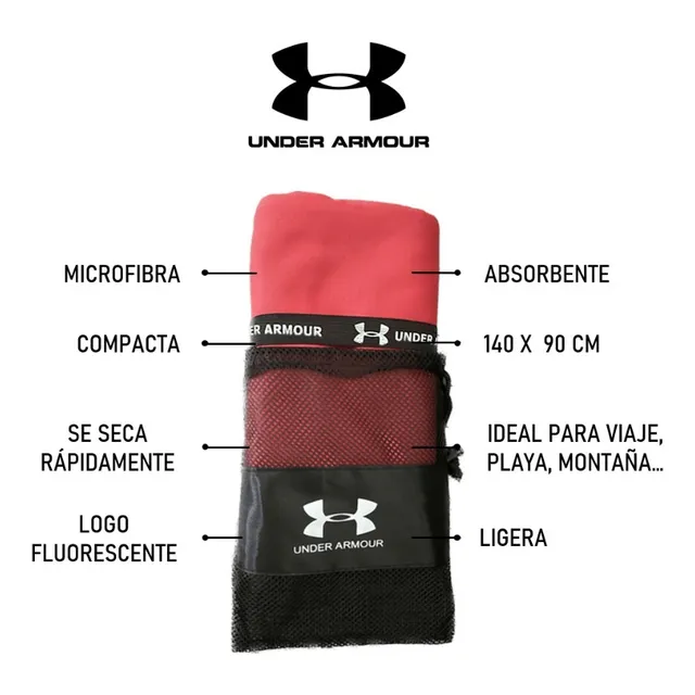 Toalla De Microfibra 140cmx90cm Under Armour 