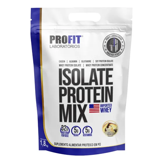 Suplemento en pó ProFit Laboratórios Proteínas sabor baunilha x 1.8kg