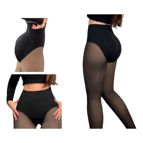 Medias Térmicas Faja Control Abdomen Realce Levanta Col220gr