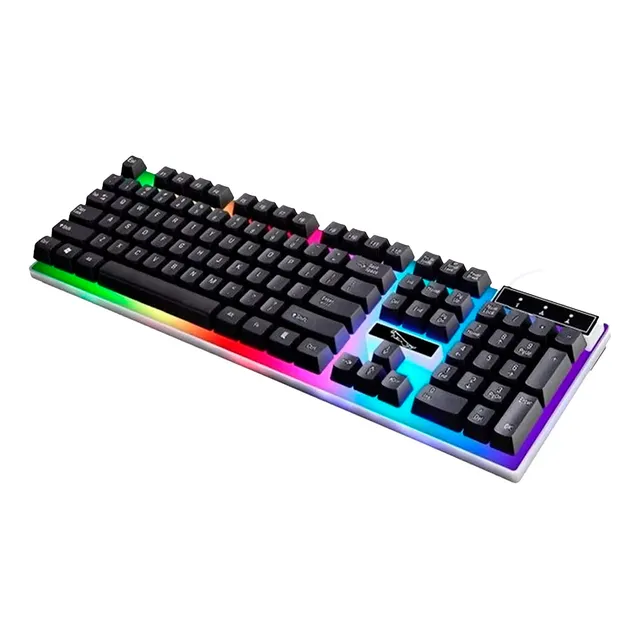 Teclado Gamer Alámbrico Negro Para Pc Havit RGB Retroiluminado y 105 Teclas | Diseño Ergonómico y Compacto Ideal para Juegos y Oficina | Teclado Mecánico para Computadora de Escritorio Pc y Gamer