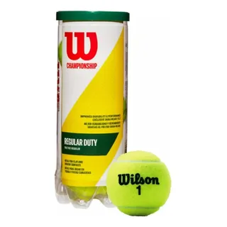 Bola De TĂȘnis Wilson Championship Regular Duty Saibro Bola De TĂȘnis Wilson Championship Regular Duty Saibro
