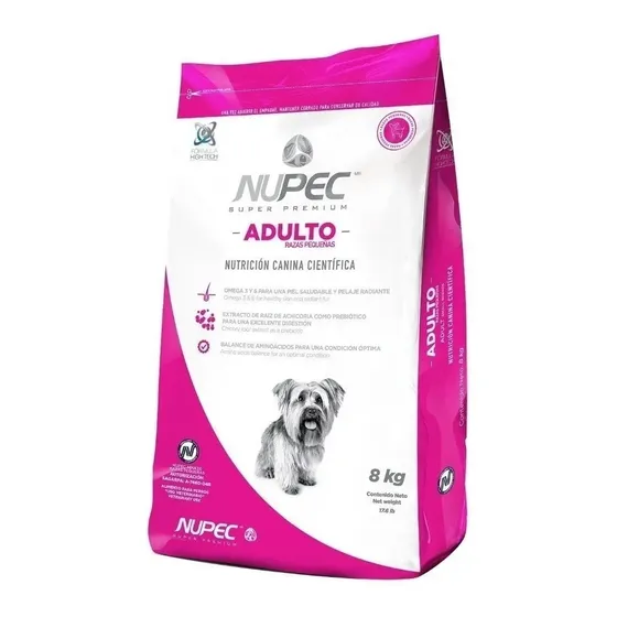 Alimento Nupec Nutrición Científica Raza pequeña para perro adulto de raza pequeña sabor mix de 8 kg