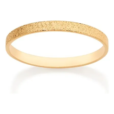 Aliança Diamantada Rommanel Folheado A Ouro 513275
