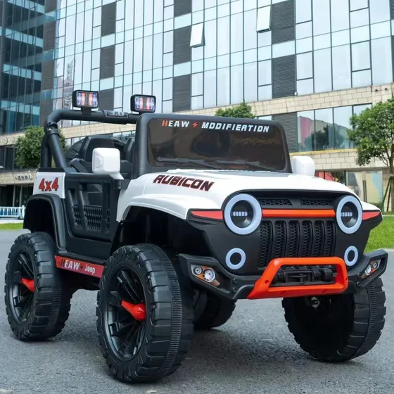 Carro Jeep Montable Bateria 4x4 Rubicon Led Electrico