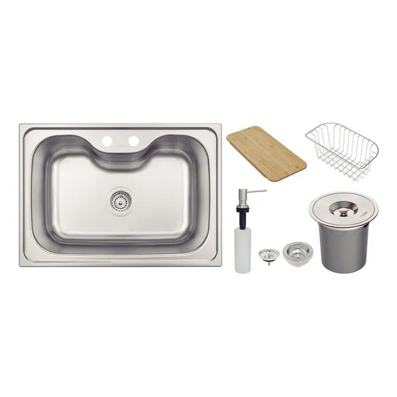 Tramontina cuba gourmet morgana 60 fx inox completa acetinada