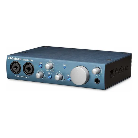 Interface De Áudio Audiobox Itwo Color Blue Steel