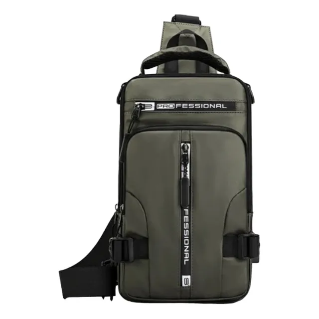Mochila Cruzada Táctica Hombre , Mujer Impermeable Negra 