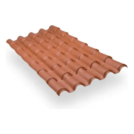 Telha Pvc Colonial 2,30x0,88 Cor Ceramica Itec