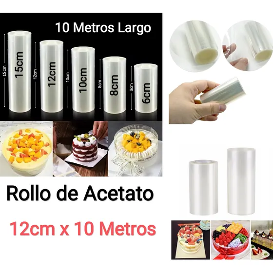 Rollo De Acetato Para Fraisier Mousse Reposteria 12cm