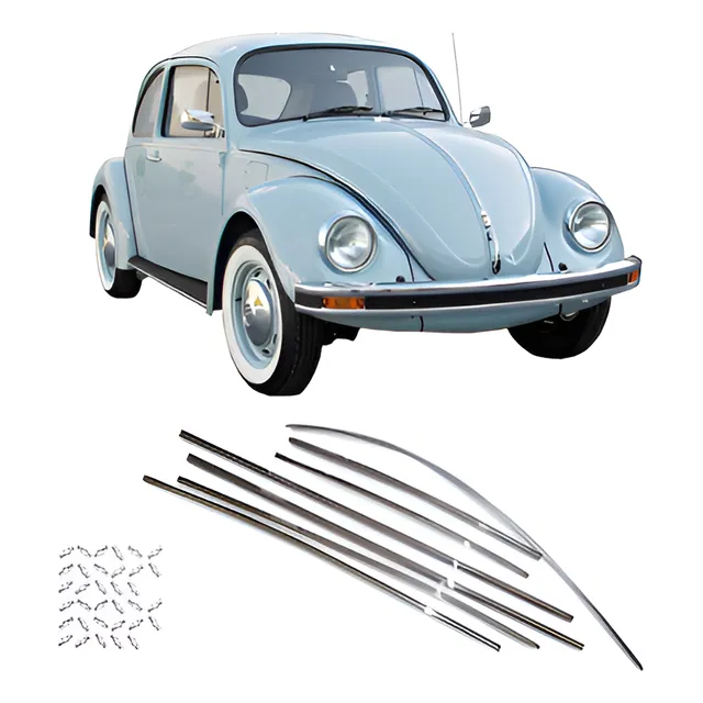 Kit Friso Lateral + Capo + Grampo Fusca 1300 1500 70 96 Fino