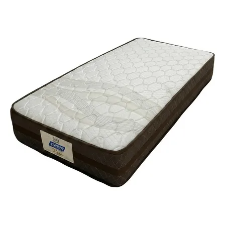 Colchão Solteiro A Vacuo Molas Ensacadas Flora Euro Pillow 188x88x22 - Gazin / Shark Moveis Bege