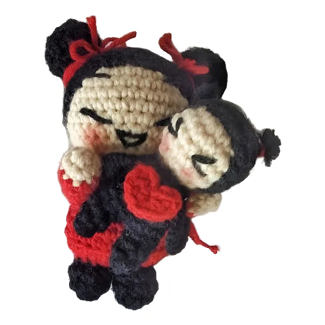 Amigurumi De Pucca Con Garu De Lana 15 Cm