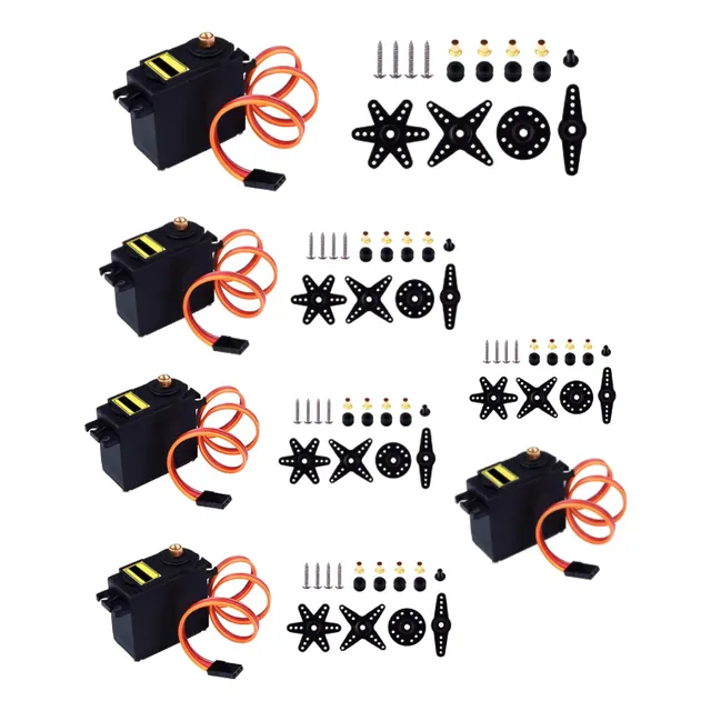 5 Piezas Servomotor Mg995 Towerpro 15kg Servo 180o Arduino