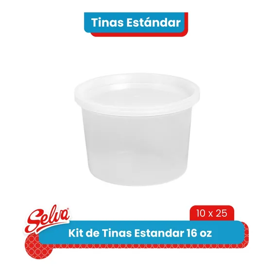 Kit De Tinas Estándar 16 Oz