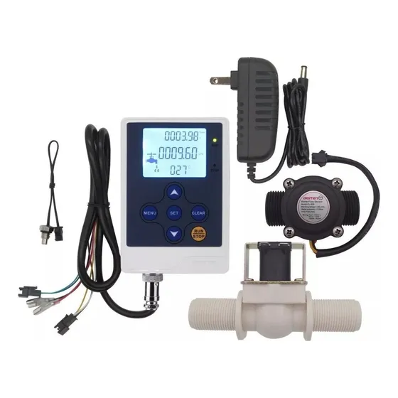 Medidor Digital De Flujo 3/4 Pulgada Con Válvula 110v
