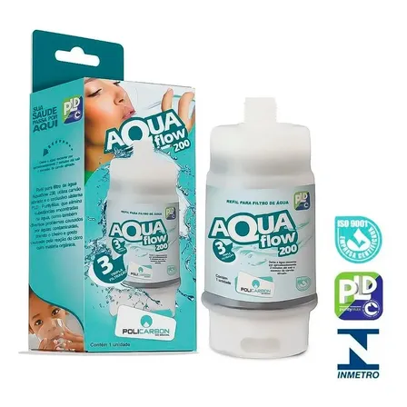 Refil Aquaflow 200 P/ Filtro Aquafresh Intense 200 Branco