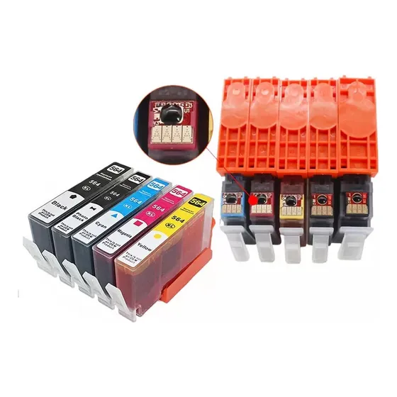 Cartucho Hp 564xl 564/ Pack 5 Colores Ful Tinta