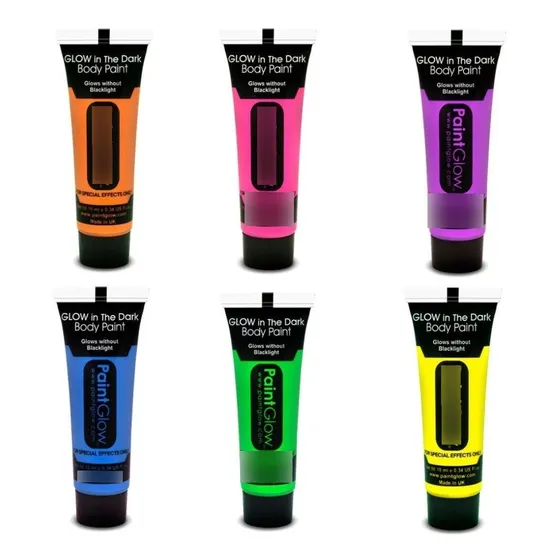 Kit X5 Pinturas Faciales Neón - mL a $860