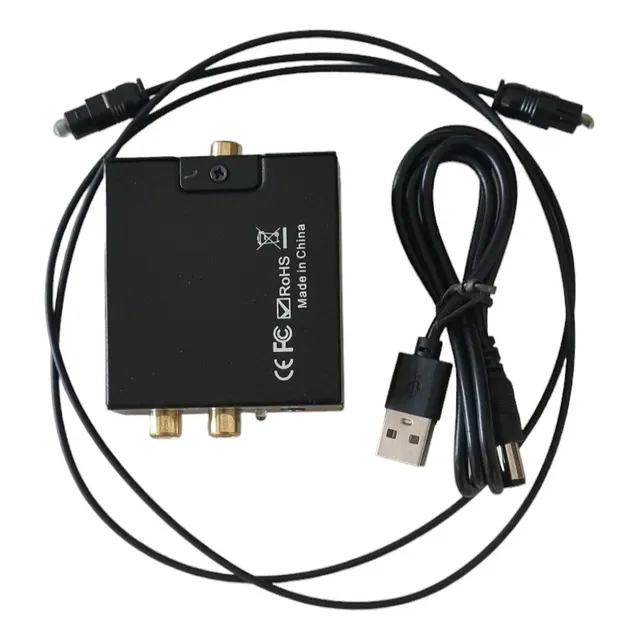 Adaptador Convertidor Digital A Analogico Rca + Plug 3,5mm