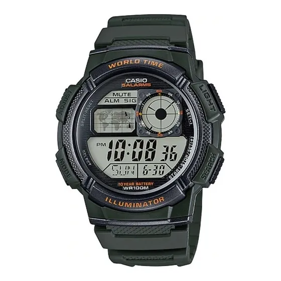 Reloj pulsera Casio Youth Series AE-1000W-3A Hombre Verde oscuro