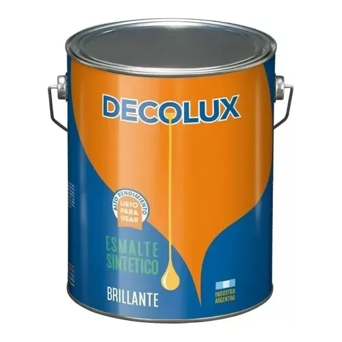 Esmalte Sintetico Blanco Brillante Tersuave Decolux 4 Litros