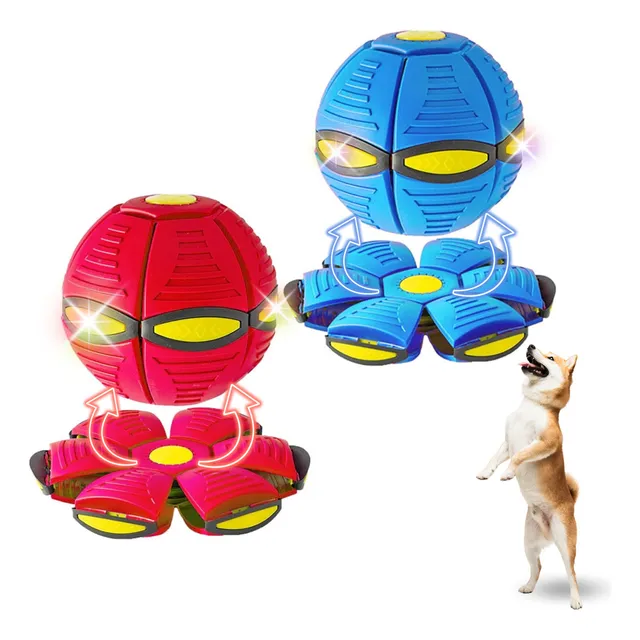Pelota Mágica Disco Volador Con Luz Juguete Niños O Mascotas Diversión Alta Calidad Everest