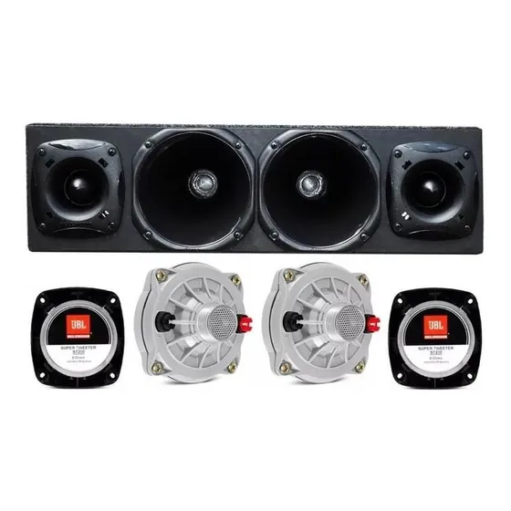 Corneteira Com 2 Drivers D250-x + 2 Tweeters St200 400wrms