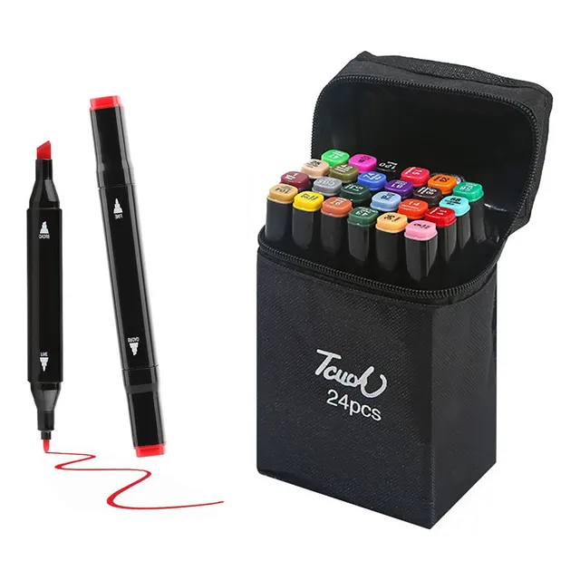 Marcadores Plumones Punta De Pincel Dual Brush 24 Colores