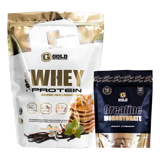 Whey Protein + Creatina. Combo Gold Nutrition. Outlet