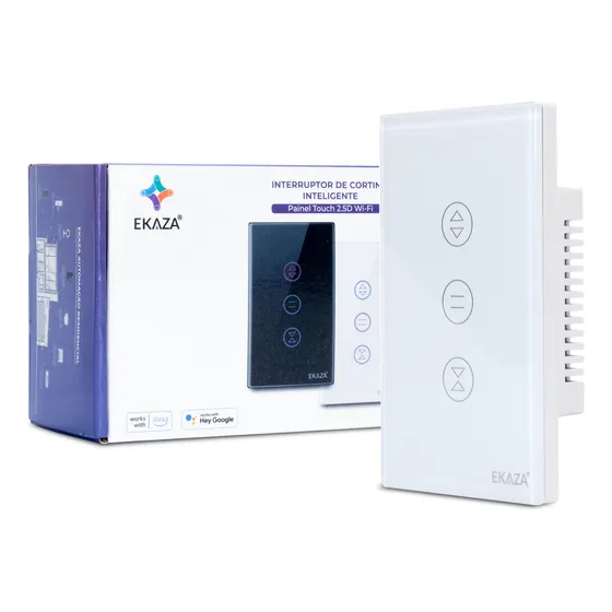 Interruptor Inteligente Touch Cortina Persiana Wifi Alexa