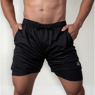 Short Duplo 2 Em 1 Bermuda Bolso Interno Academia Corrida Short Duplo 2 Em 1 Bermuda Bolso Interno Academia Corrida