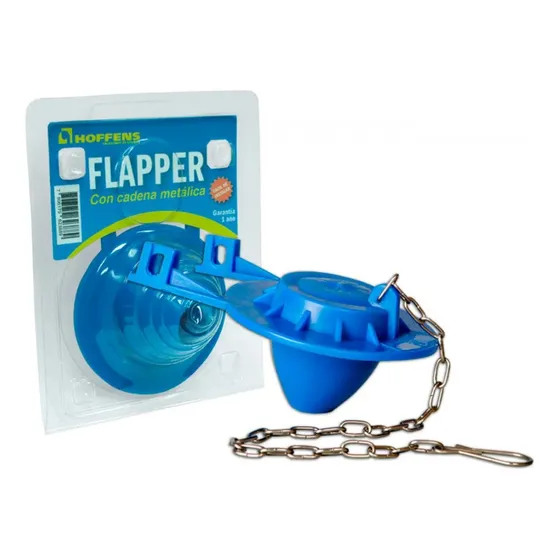 Hoffens Flapper Wc Cadena Acero Inoxidable Azul