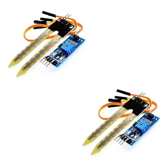 2 Piezas - Sensor De Humedad Del Suelo Fc-28 Higrómetro