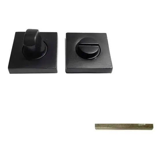 Pomo Y Bocallave  De Baño Sidañez Color Negro 48mm