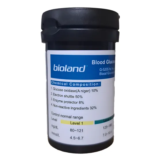 Tiras Reactivas Para Glucometro Bioland G520