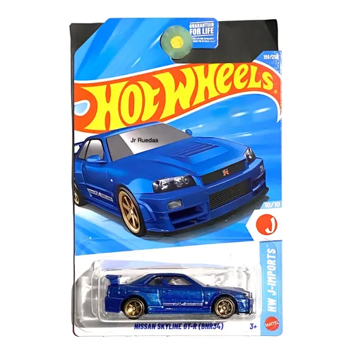 Hot Wheels Nissan Skyline Gtr (bnr34) Azul Fast And Furious Azul