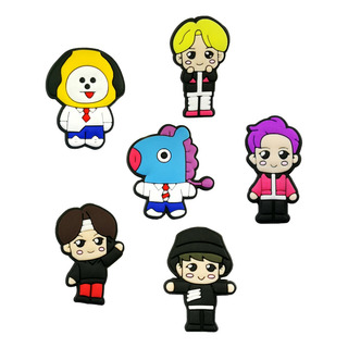 24 Pines Broches De Bt21 Kpop De Pvc Para Ropa Y Accesorios 24 Pines Broches De Bt21 Kpop De Pvc Para Ropa Y Accesorios