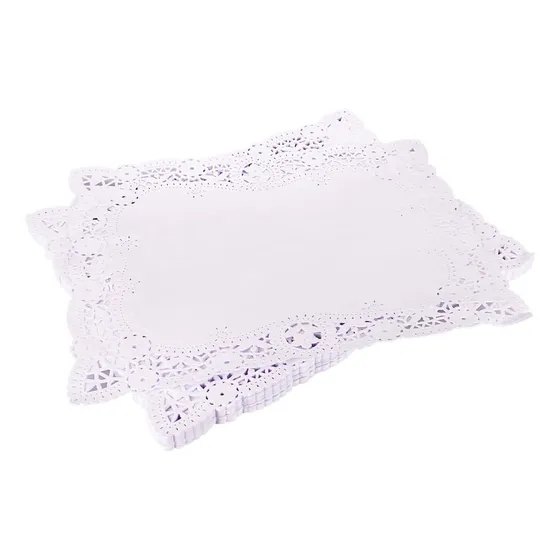 Blondas Papel Blanca Rectangular 45*55 Cm X 200 U.