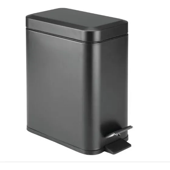 Tacho De Basura 5lts Acero Pintado Con Pedal Y Balde