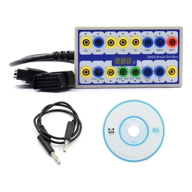 . Breakout Box Obd2 Protocol Detector 16 Pin Car Diagnostic