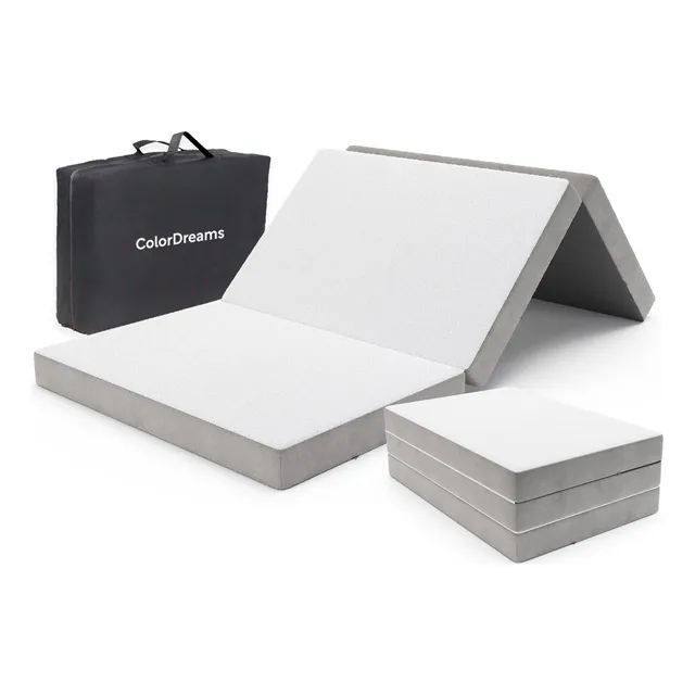 Colchoneta Plegable Individual 80 Cm Con Maleta Transportadora Funda Removible Y Lavable Espuma De Alta Densidad Hipoalergénico Antiácaros Libre De Humedad CP3DREAM80 ColorDreams